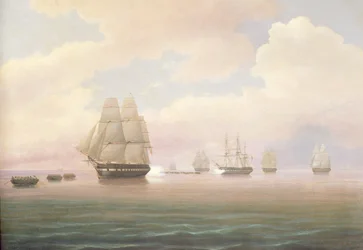 Ontsnapping van de U.S. Fregat Constitution, 1838